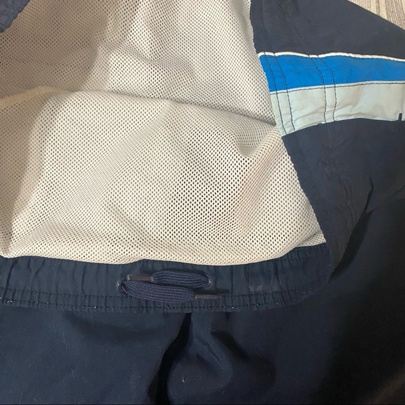 Old Navy Swim Trunks Board Shorts, Navy Blue w/ Side Stripes - Picture 6 of 6